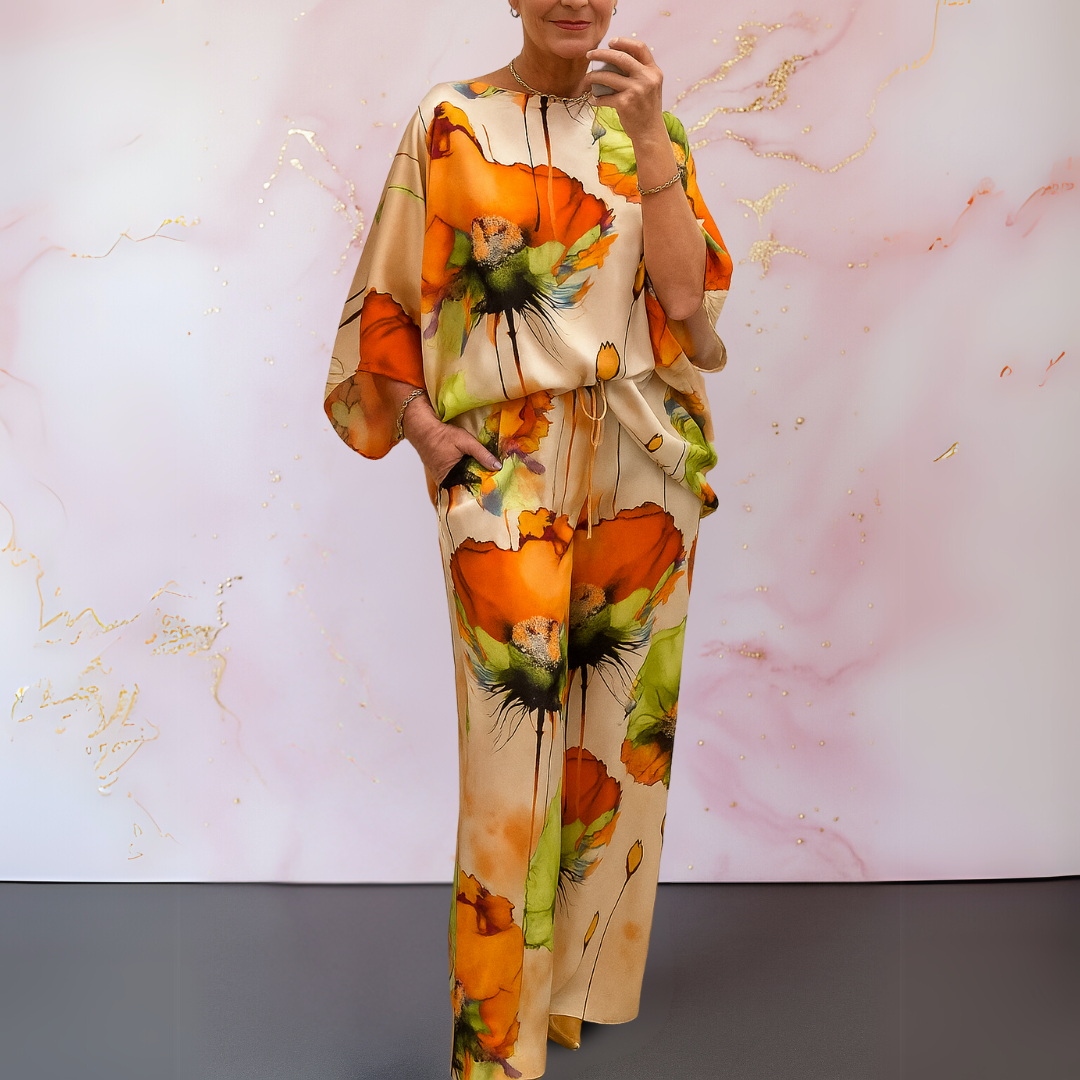 Maelora | Completo Due Pezzi In Satin Per Donna
