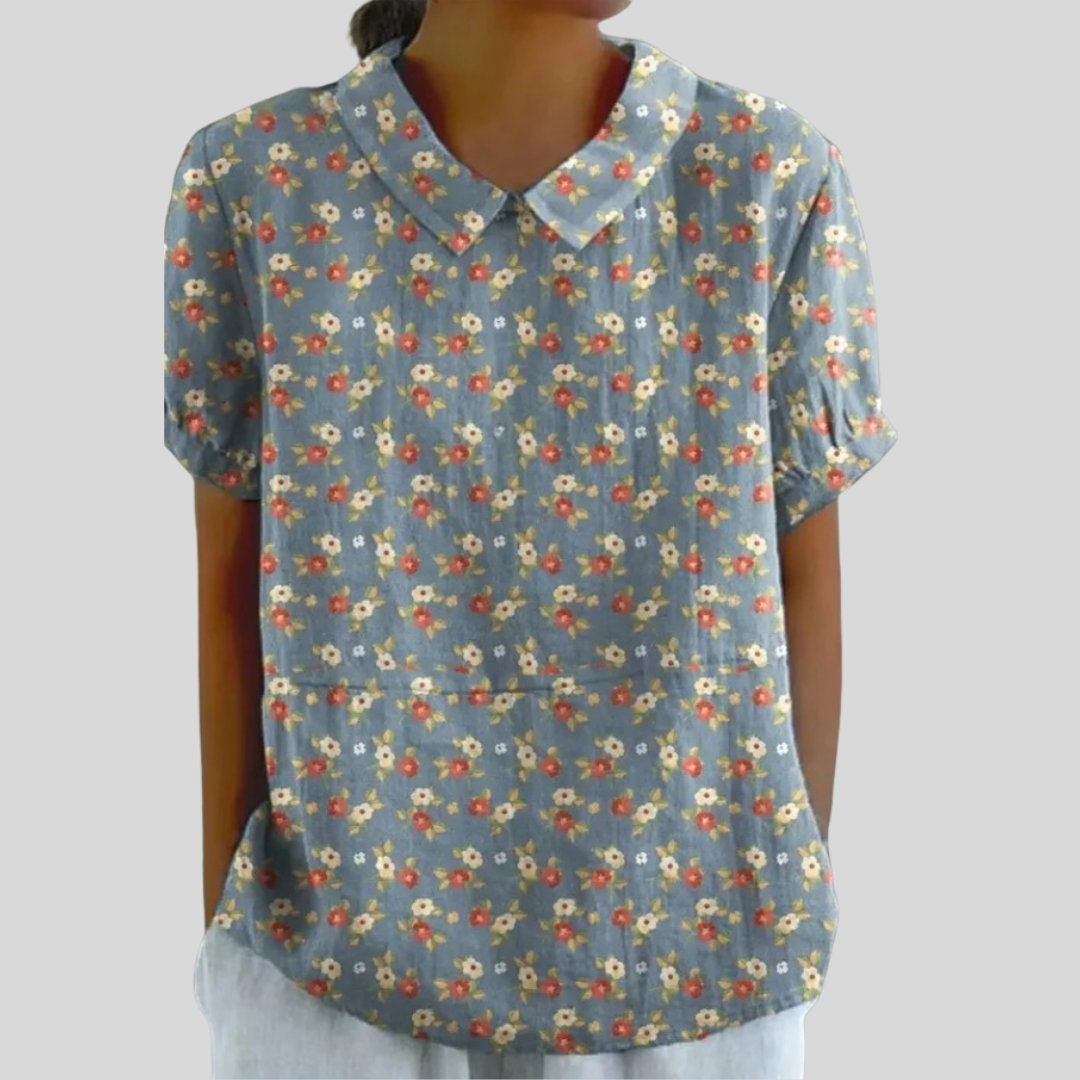 Top Floreale Confortevole ed Elegante