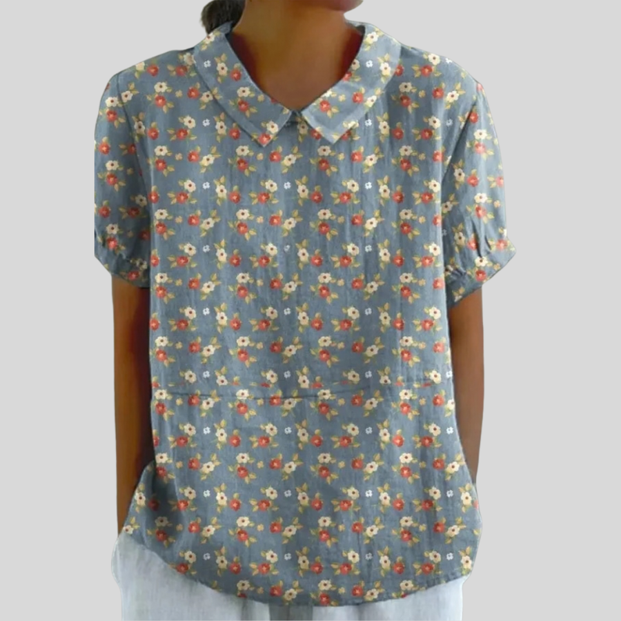 Top Floreale Confortevole ed Elegante