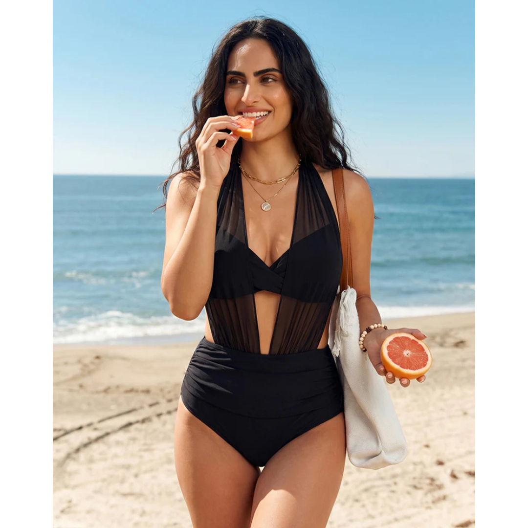 Sabine | Bikini a vita alta 2-in-1 con controllo della pancia