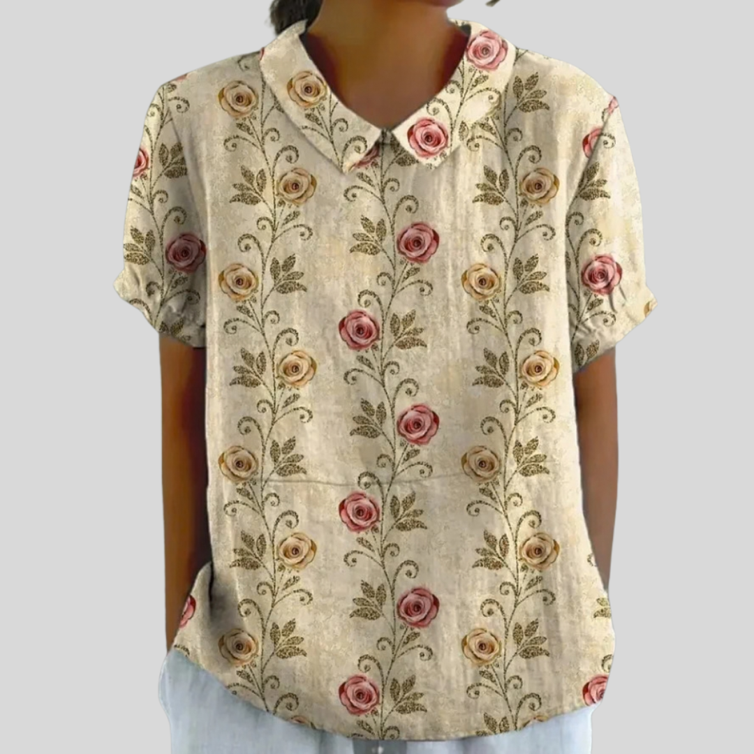 Top Floreale Confortevole ed Elegante