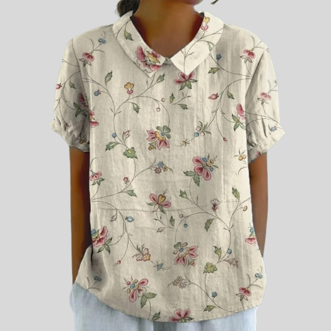 Top Floreale Confortevole ed Elegante