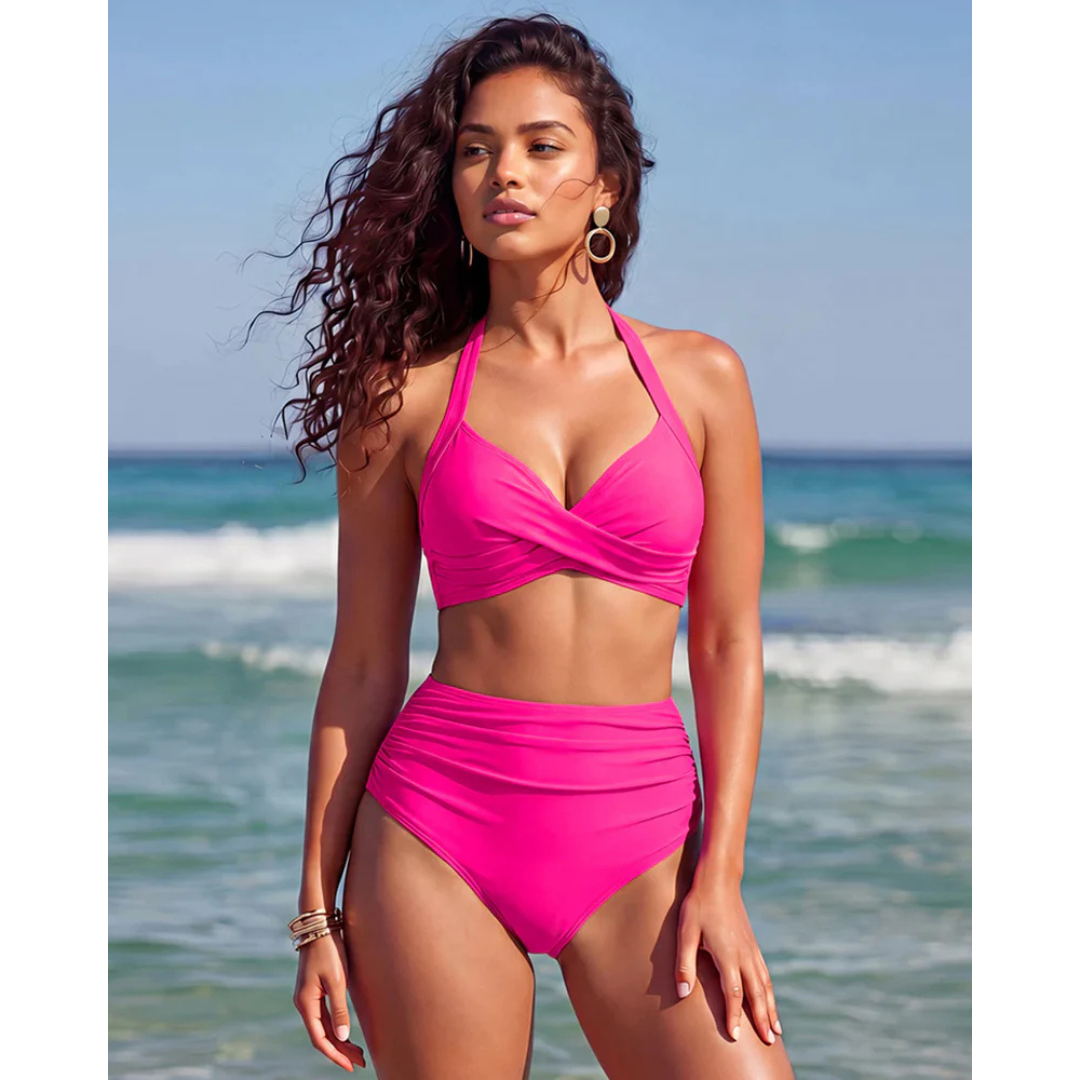 Sabine | Bikini a vita alta 2-in-1 con controllo della pancia