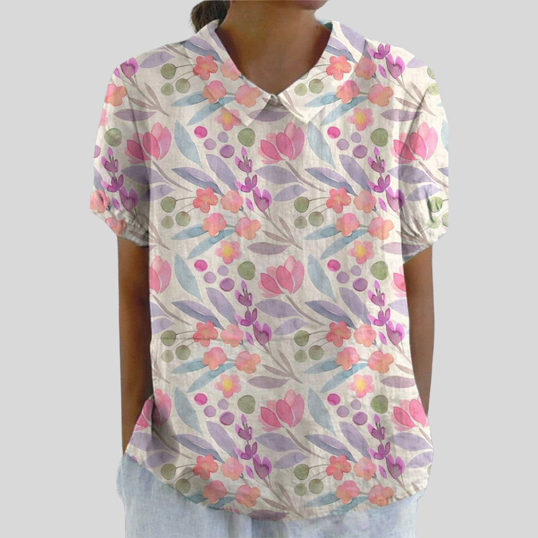 Top Floreale Confortevole ed Elegante