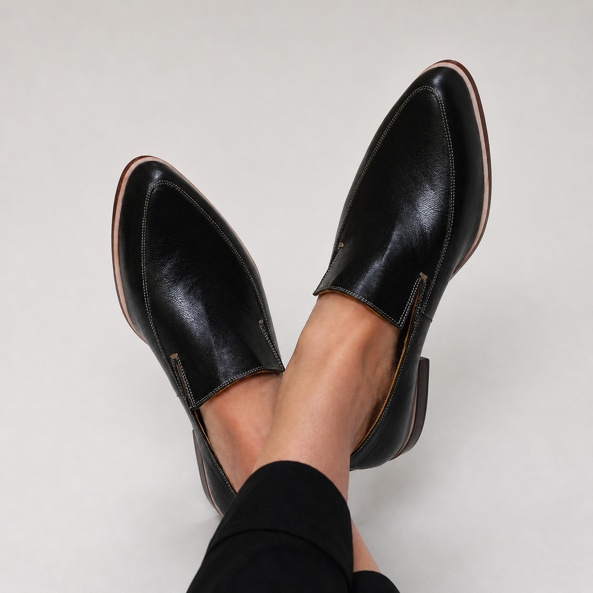 Zofia | Mocassino Patchwork Nero