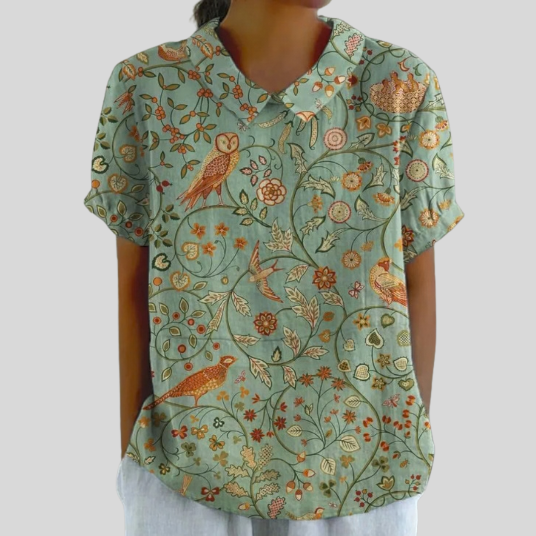 Top Floreale Confortevole ed Elegante