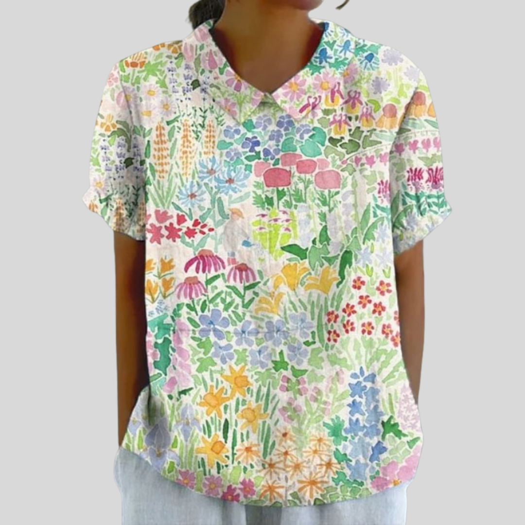 Top Floreale Confortevole ed Elegante