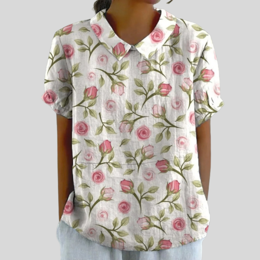 Top Floreale Confortevole ed Elegante