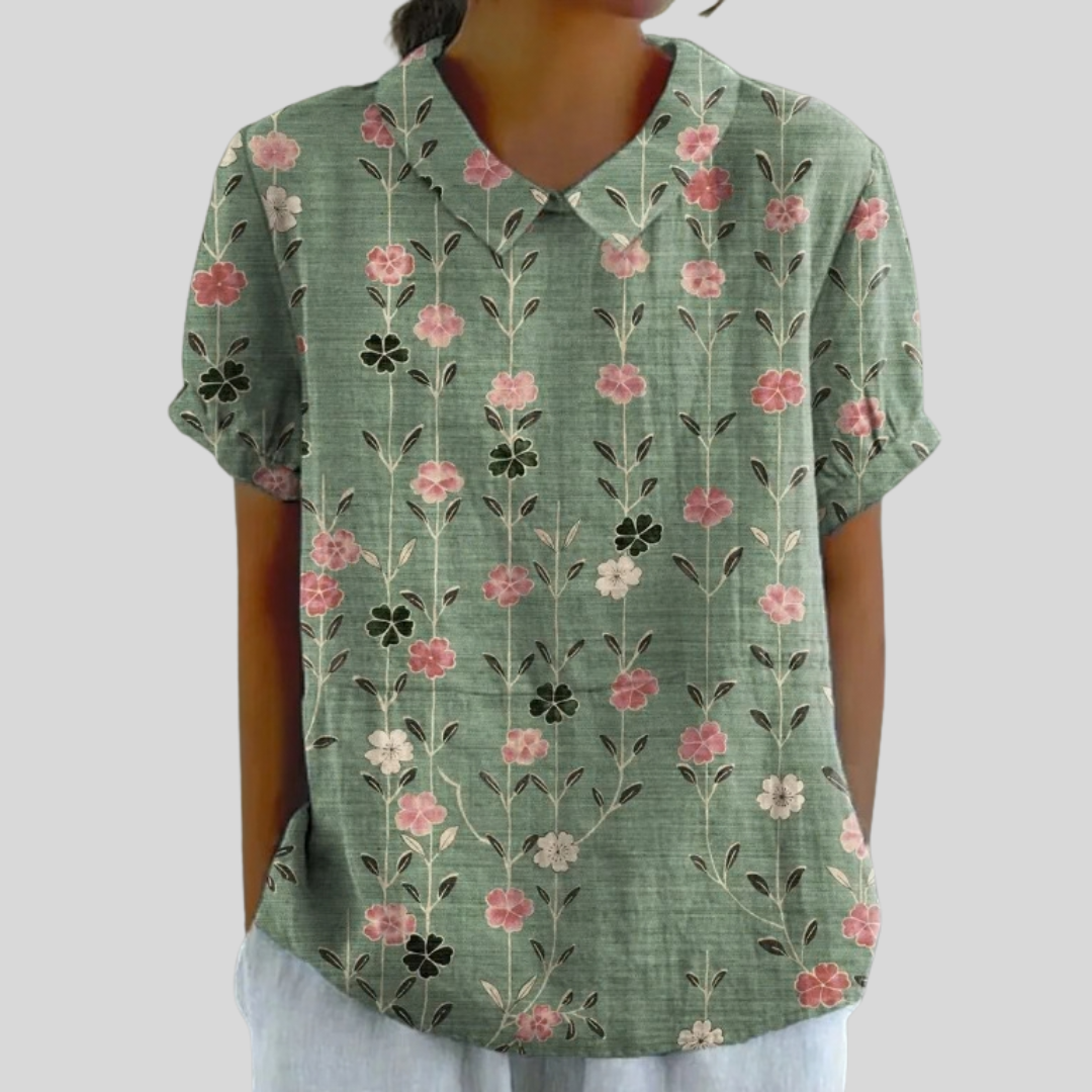 Top Floreale Confortevole ed Elegante