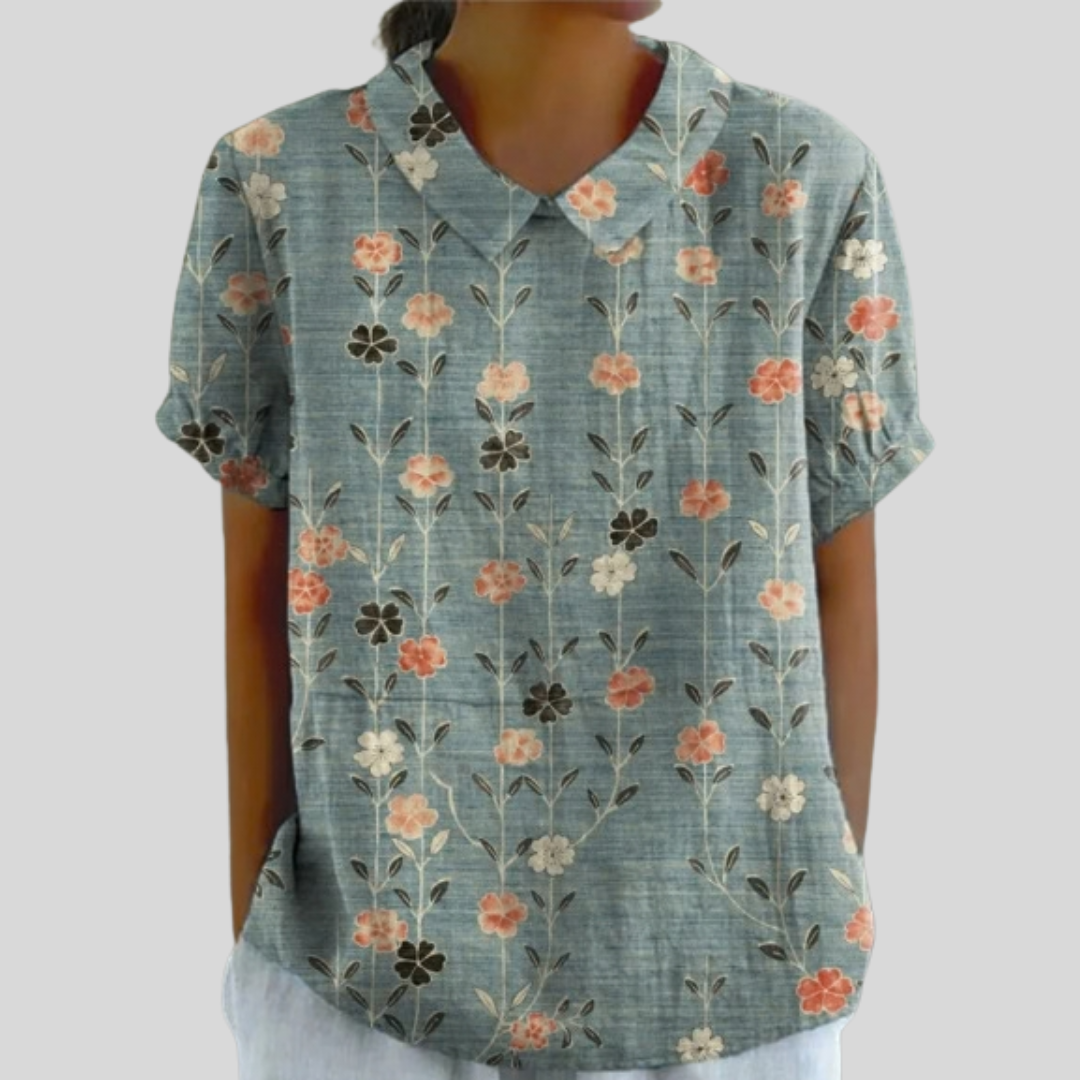 Top Floreale Confortevole ed Elegante