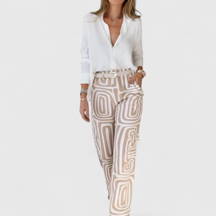 Kira | Completo Elegante In Due Pezzi (Include Una Cintura In Regalo)