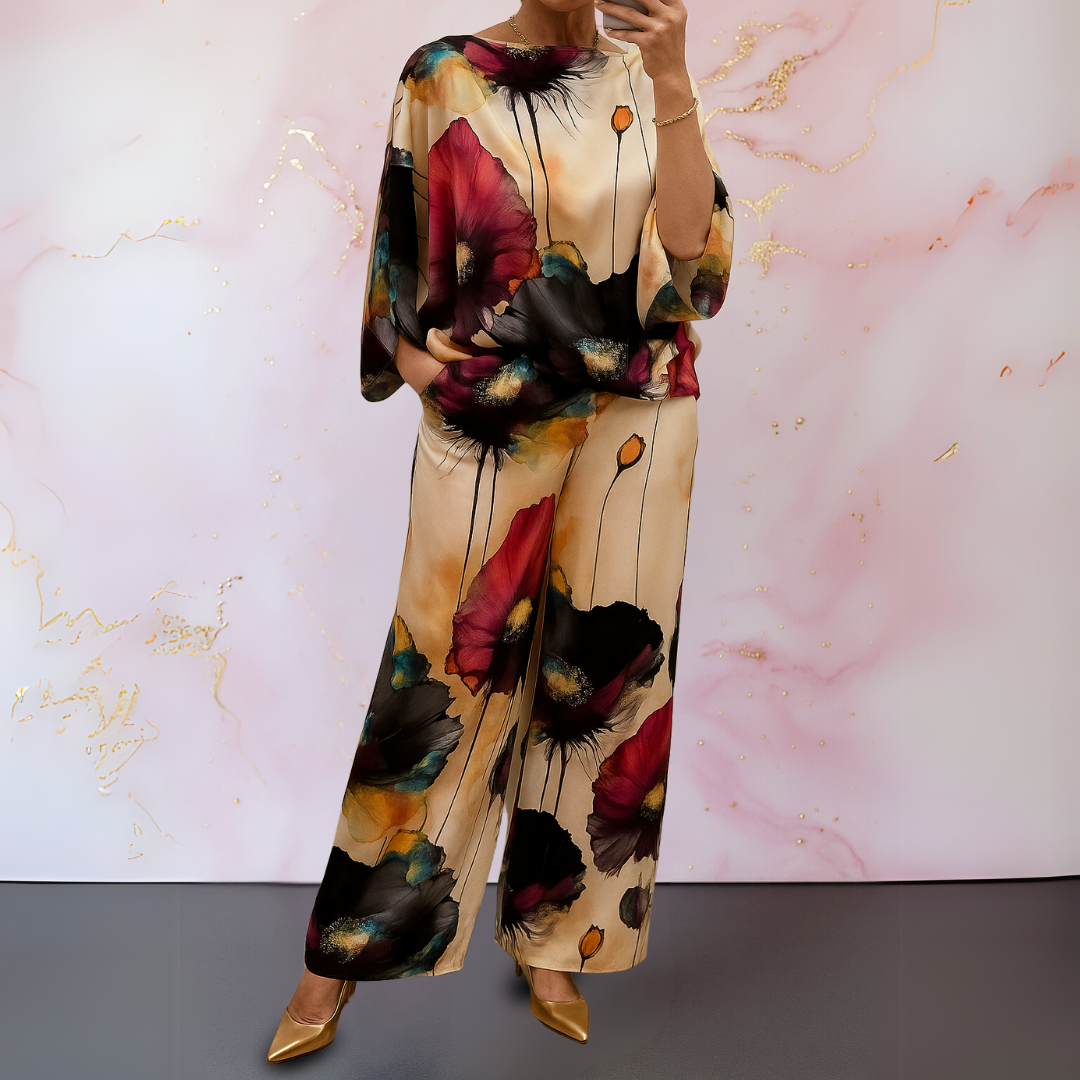 Maelora | Completo Due Pezzi In Satin Per Donna