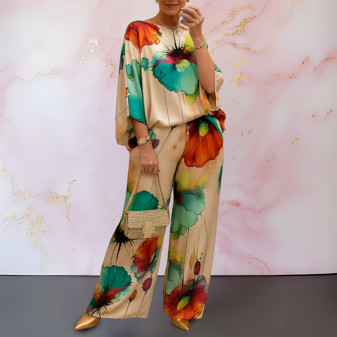 Maelora | Completo Due Pezzi In Satin Per Donna