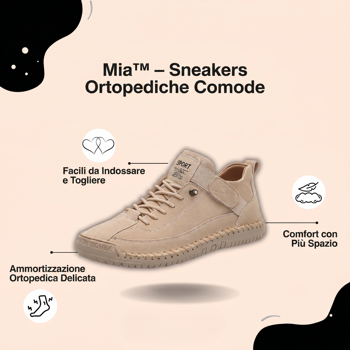 Mia | Sneakers Ortopediche Comode E Senza Dolore