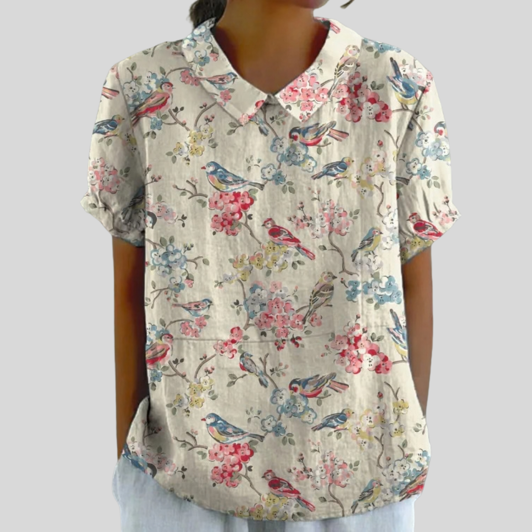 Top Floreale Confortevole ed Elegante