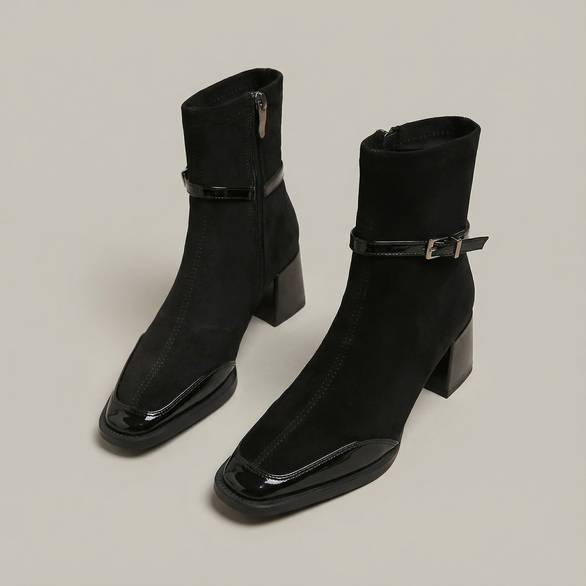Romany | Stivaletti Eleganti in Eco-Suede con Tacco Medio