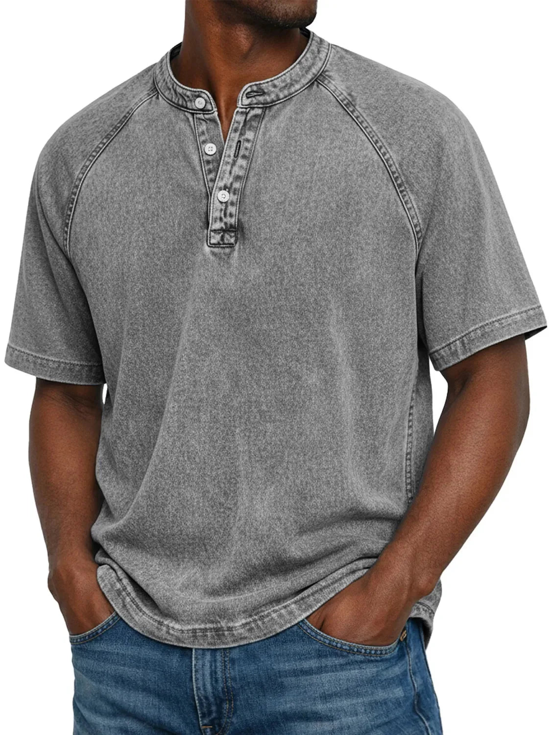 Lukas | Camicia Vintage Con Bottoni Per Uomo