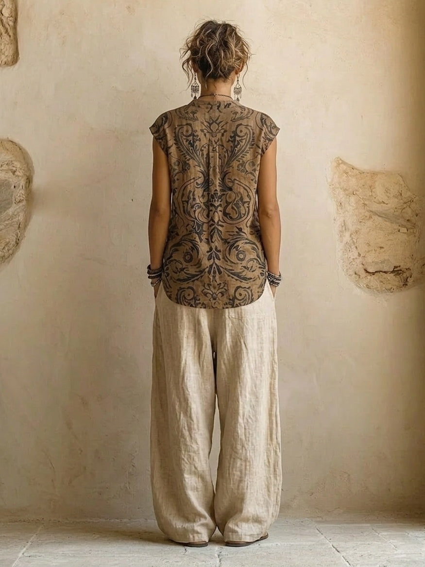 Valentina | Set In Lino Di 3 Pezzi