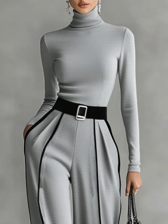 Vera | Set Elegante Con Dettagli A Contrasto