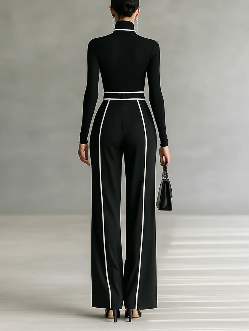 Vera | Set Elegante Con Dettagli A Contrasto