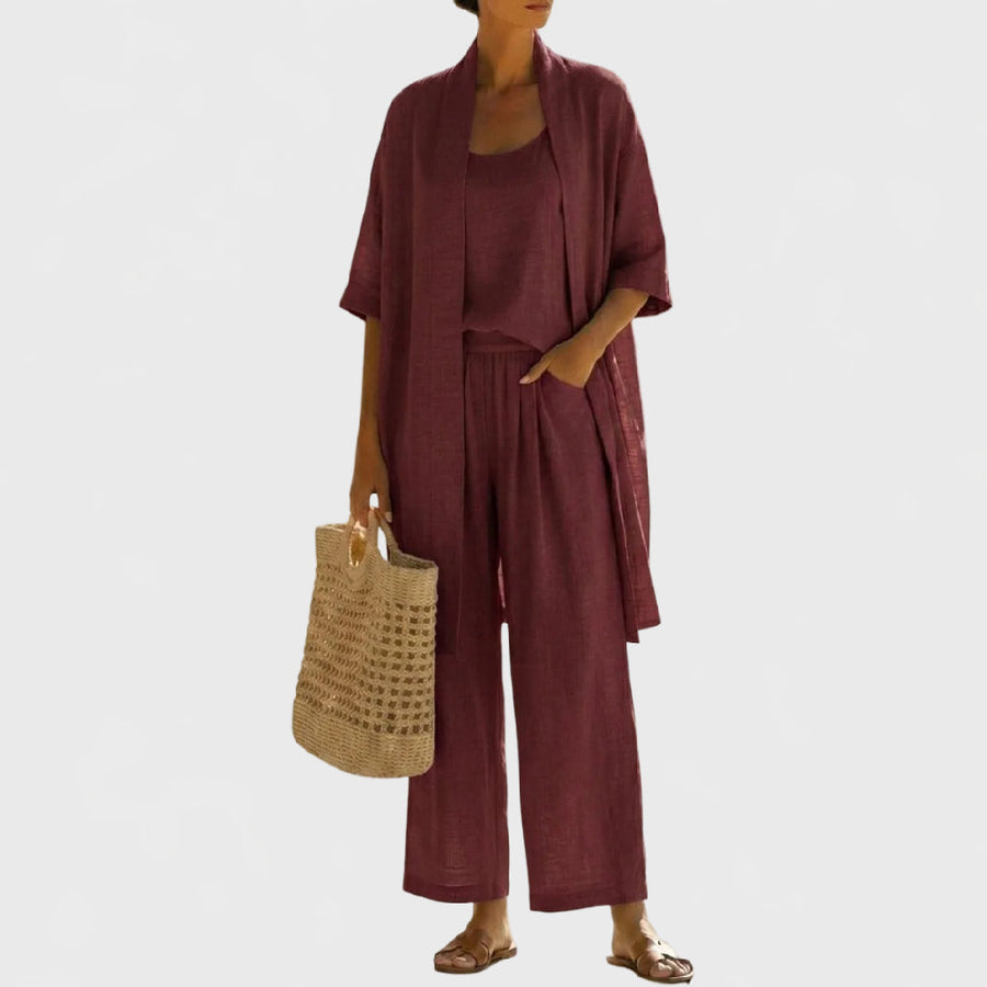 Completo | Completo Minimalista Leggero, Traspirante Ed Elegante Di 3 Pezzi