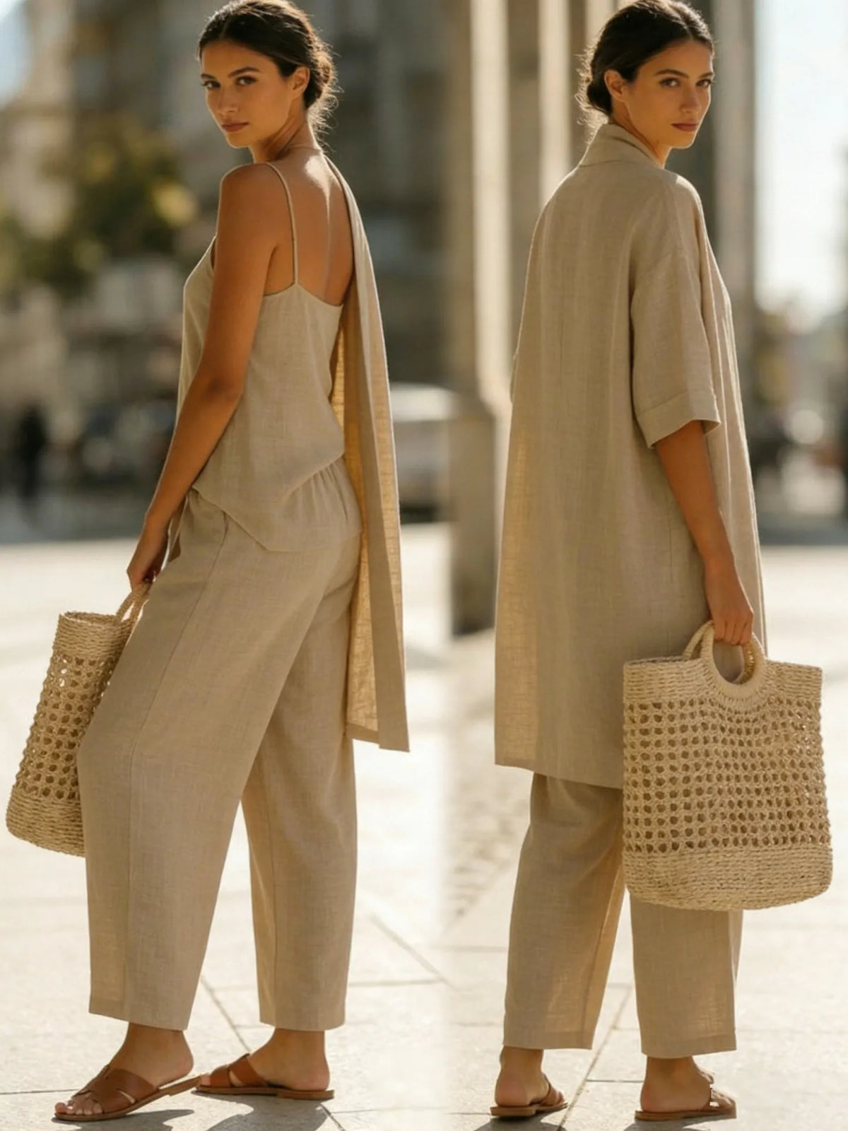 Completo | Completo Minimalista Leggero, Traspirante Ed Elegante Di 3 Pezzi