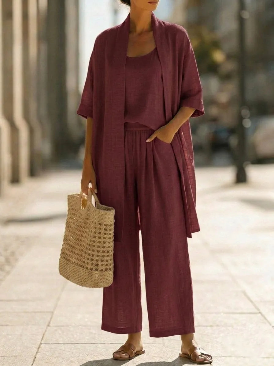 Completo | Completo Minimalista Leggero, Traspirante Ed Elegante Di 3 Pezzi